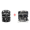 Bracelet Viking Bracelet For Men Hand Bracelets Woven Skull Hand Jewelry Adjustable Leather Set viking man bracelet - Image 33