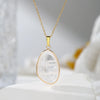 1pc Stone Irregular Pendant Necklace Pink Crystal Amethyst Tiger Eye Necklace Pendant for Women Couple Jewelry Gift - Image 14