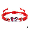 Woven Butterfly Flower Cord Bracelet with Adjustable Length - Image 8