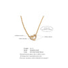 Hollow Heart Pendant Necklace with Cubic Zirconia - Image 6