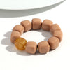 Acrylic Geometric Bead Bracelet with Elastic Stretch Fit - Image 11