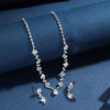 Rhinestone Necklace and Drop Earring Set in Multiple Color Styles - Image 3