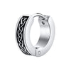 Punk Viking Hoop Earrings for Men Boys,Vintage Celtic Knot Stainless Steel Huggies Earrings,Hip Hop Cool Street Jewelry Gifts - Image 14