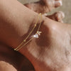 CZ Ankle Bracelets for Women Gold Plated CZ Initial Dainty Layered Heart Anklets Foot Chain Summer Beach Jewelry - Image 3
