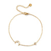 Stylish Gold Plated Anklet 304 Stainless Steel Cubic Zirconia Link Cable Chain For Women Gift 22cm(8.7") long - Image 10