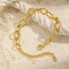 Stainless Steel Handmade Chain Bracelets Gold Color Thick Oval Twist Bracelet For Women Jewelry Mother's Day Gift - Image 4