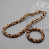 Woven Bead Necklace Glass Beaded Bohemian Statement Necklace Bracelet Hair Accessory Set For Women Jewelry Gift - Image 28