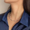 Minimalist Silver Color Clavicle Chain Necklace for Women Creative Bamboo Chain Party Jewelry Gifts - Image 6