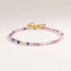 Faceted Bead Bracelet with Square Stainless Steel Spacers - Image 14