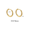 10pcs Stainless Steel Small Hoops Earring Piercing Ear Cartilage 8-20mm Women Men Stainles Steel Round Circle - Image 12