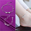 Silver Color Stamp Anklets For Women Foot Leg Chain Link Bracelet Double Layers Beach Accessories Jewelry - Image 10