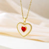 Elegant Style Heart shaped Pendant Necklace Hollow Design Mother's Day Gift Party Suitable for Friends Without Box - Image 7