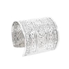 Gold/Silver Plated Alloy Carved Wide Cuff Bracelet Adjust Women's Open Cuff Bangle Gothic Ethnic Punk Style Bracelet - Image 11
