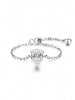 Silver Round Oval Water Drop Shape Zircon Chain Adjustable Ring For Women Anniversary Hight Quality Jewelry - Image 8