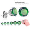 6Pair/Box Stud Earrings Cubic Zirconia 316L Stainless Steel Women Wedding Party Jewelry Accessories 3-8mm - Image 15