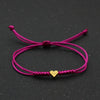 Tiny Heart Charm Bracelets for Women Girls Simple Blue Black Red Rope Chain Braided Bracelet Woven Jewelry Gifts Her - Image 12
