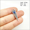 Palm Oval Flower Connectors Antique Silver Plated Blue Resin Eyes For Bracelets Charms Making Jewelry Hcjbab - Image 18