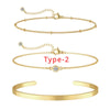 3pcs Gold Plated Stainless Bracelet Sets for Women Girls Snake Chain Cuban Link Cuff Bangle Stackable Bracelets - Image 8