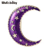 Beautiful Enamel Moon Brooches For Women Unisex 2-color Crescent-moon Party Casual Brooch Pins Gifts - Image 1