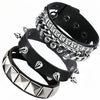 4Pcs/Set Gothic Punk Rock Square Rivet Bracelet Daily and Party Gothic Tassel Metal Chain Accessories Valentine's Jewelry Gift - Image 8