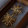 Metal Spike Bar Post Earrings For Women Jewelry Elegant Hammered Daily Wear Accessories Gifts - Image 7