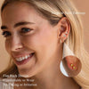 1Pair Flat Back Earrings for Women Steel Earrings Hoop Stud Cartilage Tragus Piercings - Image 4