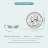 Silver Hip Hop Vintage Couples Creative Angel Wings Stud Earrings Women Punk CZ Studs Birthday Jewelry Gift - Image 23