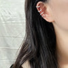 1Pcs Charming Zircon Star Clip On Earrings Ear Cuff Without Piercing Women Girls Geometric Ear Clip Party Silver Color Jewelry - Image 4