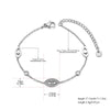 Gold-Plated Evil Eye Bracelet for Women Stainless Steel Zircon Chain Bracelet Party Jewelry Gift - Image 3