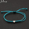 Multicolor Rope Lucky Heart Bracelets Women Men Charm Woven Handmade Bangles Braided Adjustable Buddhism Jewelry - Image 8