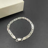45-60CM Silver 6MM Men's Necklace Bracelet Set Gold Plating Quality Jewelry Accessories - Image 3