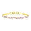 3mm Iced Out Colorful Tennis Bracelet for Women Rainbow Cubic Zirconia 16cm Wrist Bangle Party Jewelry - Image 12