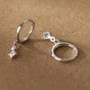 Silver Zircon Hoop Earrings For Women Punk Jewelry Gold Accessories - Image 5