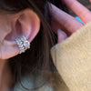 2Pcs Shiny Metal Leaf Inlaid Zircon Ear Clip for Women Personality Silver Color C-Shaped Earcuff Fake Piercing Earrings Jewelry - Image 3