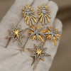Design Classic Zirconia Star Stud Earrings for Women Jewelry Crystal Earrings - Image 1