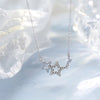 Silver Star Necklace Shiny Zircon Pentagram Clavicle Chain Small Pendant Female Wedding Jewelry Gift - Image 3