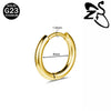 ZS Titanium 1 PC 18G Hoop Earrings Women Men Zircon Round Earrings D Shape 3 Colors Helix Cartilage Piercings Jewelry - Image 26