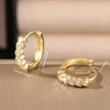 Silver Crystal Zirconia Hoop Earrings for Women Simple Heart Zircon Circle Drop Earrings Punk Jewelry Party Gifts - Image 6