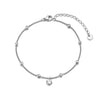 Stainless Steel Gold Plated Stylish Anklet for Women Cubic Zirconia Chain Summer Jewelry - Image 7