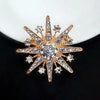 Alloy Rhinestone Snowflake Brooches Eight Pointed Star Corsage Women Clothing Accessories Suit Pin Christmas Jewelry Gift - Image 7