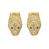 Mafisar High-Quality Gold Plated Zircon Leopard Head Stud Earrings For Women Hip Hop Earring Accessories Party Gift - Image 11