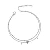 Anklet Bracelet for Women, Dainty Stainless Steel CZ Heart Charm Dainty Layer Chain Anklets for Teen Girls - Image 6