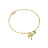Coconut Palm Tree Birthstone Anklet Gold Plated Stainless Steel Chain Anklets For Women Summer Jewelry Birthday Gift - Image 7