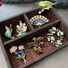 Enamel Brooch with Pearl Accents in Multiple Designs - Image 2