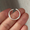 Silver Rings For Women Geometric Jewelry Finger Adjustable Simple GOld Narrow Ring For Party Birthday Gift - Image 4