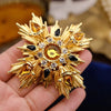 Baroque-Style Vintage Cross Brooch for Men and Women, Jewelry, Accessories, Wedding and Party Gifts - Image 3