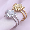 1/2pcs Mix Silver/Gold Color Oval Flower Sun Ring Stainless Steel Rings For Women Men Accessories Round Blank Cobochons Settings - Image 32