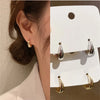 Metal Hoop Earrings for Women Simple Versatile Daily Wear Everyday Ear Accessories Young Girls Statement Jewelry - Image 1