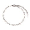 Silver Color Paper Clip Splicing Rough Round Chain Bowtie Rhombus Geometric Minimalist Love Bracelet - Image 13
