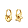 Classic Stainless Steel Heart Star Hoop Earrings For Women Punk Hip Hop Gold Silver Color Y2K Jewelry Female Earrings Oorbellen - Image 11